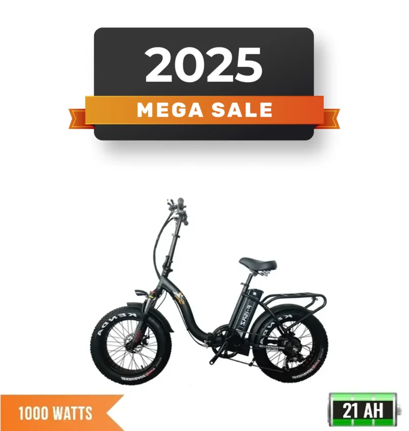F-15RZ 1000W Step Through Folding Fat Tire Electric Bike - 48v*21AH
