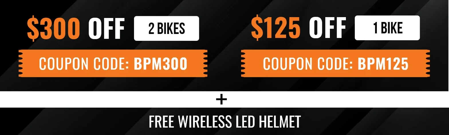 Bpm Bikes F15 RS 1000W Folding Fat Tire Electric Bike 52v